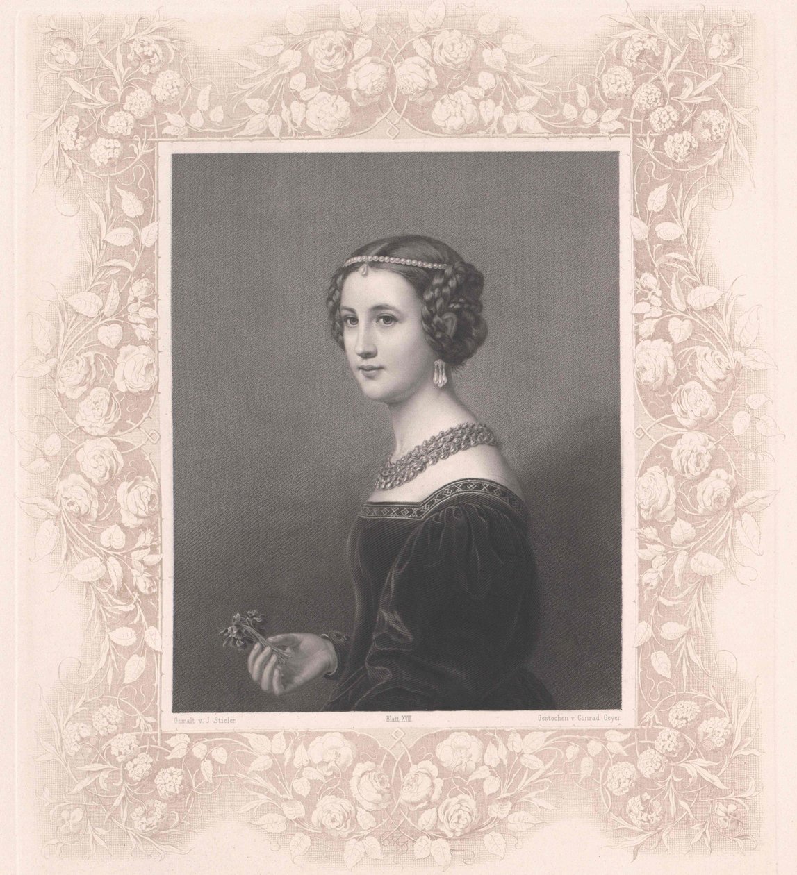 Cornelia Vetterlein (impressão) de Artist Unknown