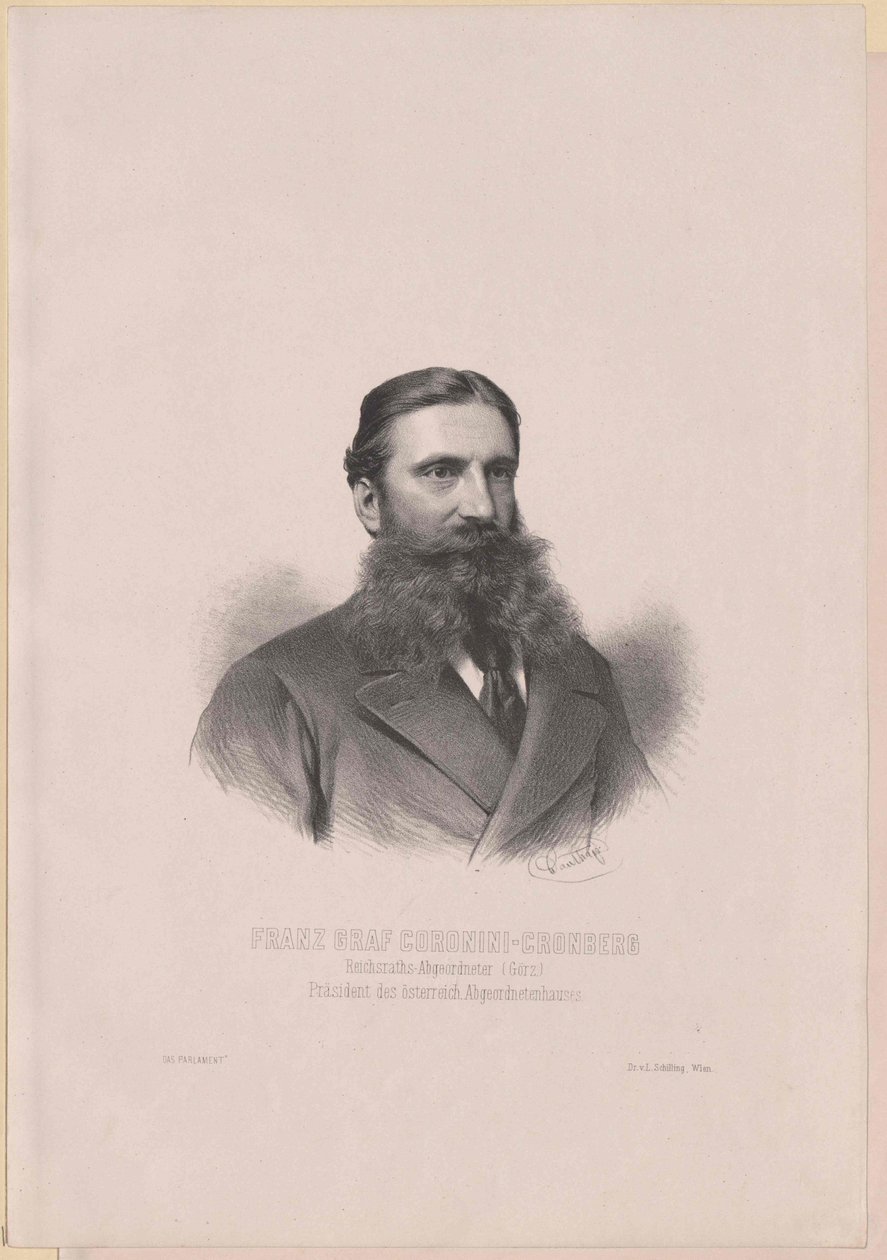 Coronini-Cronberg, Franz Graf (impressão) de Artist Unknown