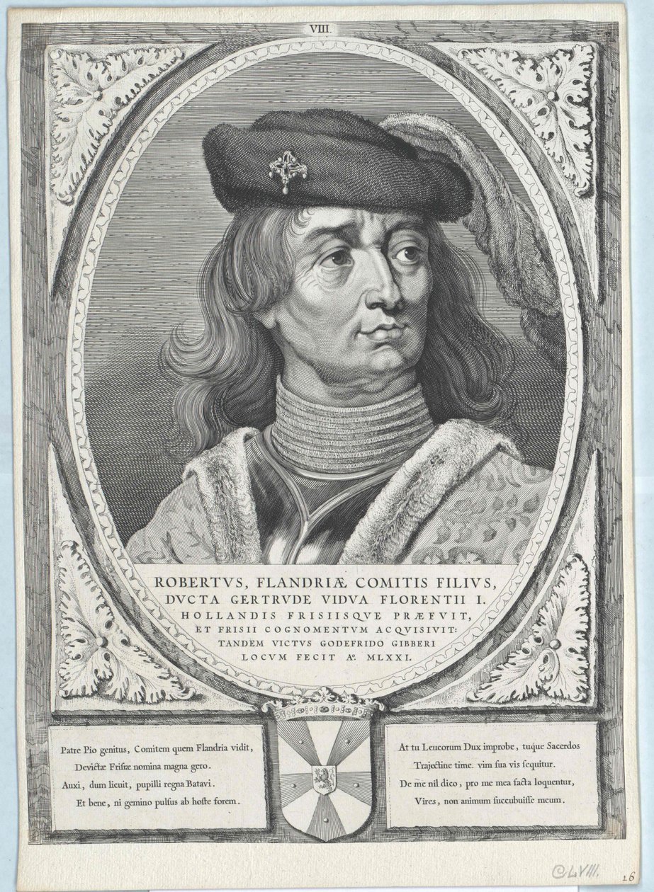 Conde de Flandres Roberto I da Frísia de Artist Unknown