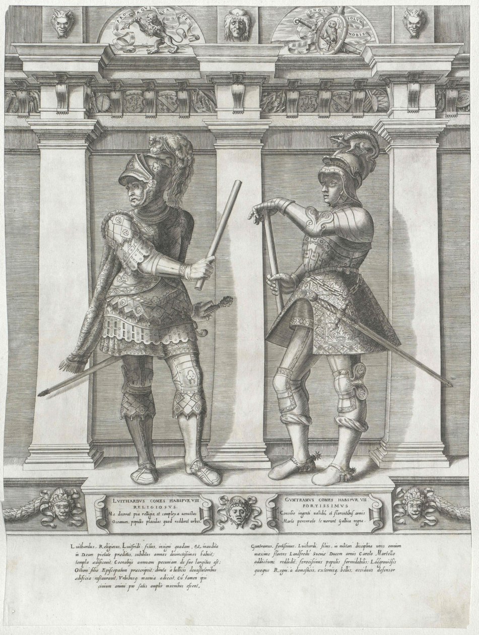 Conde de Habsburgo Guntram, o Forte de Artist Unknown