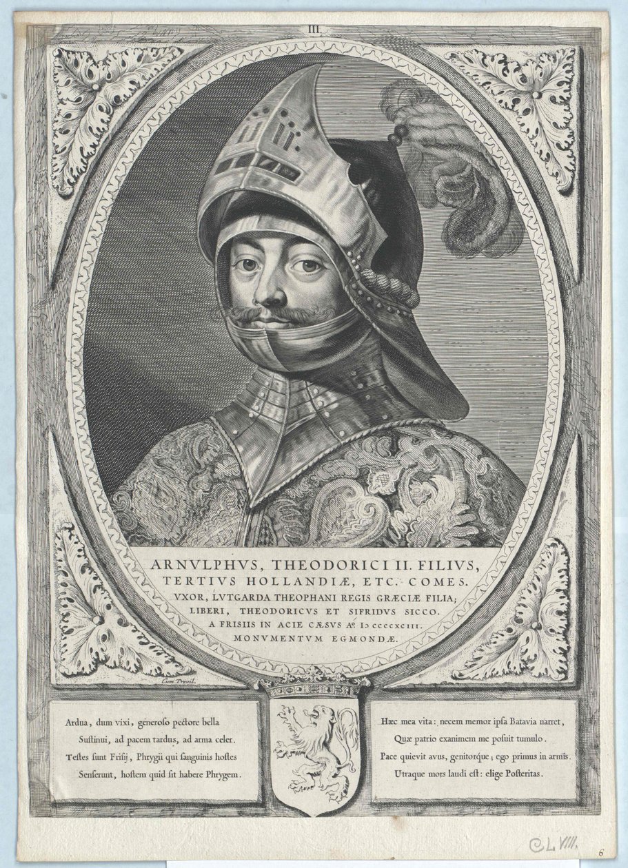 Conde da Holanda Arnulf II (impressão) de Artist Unknown