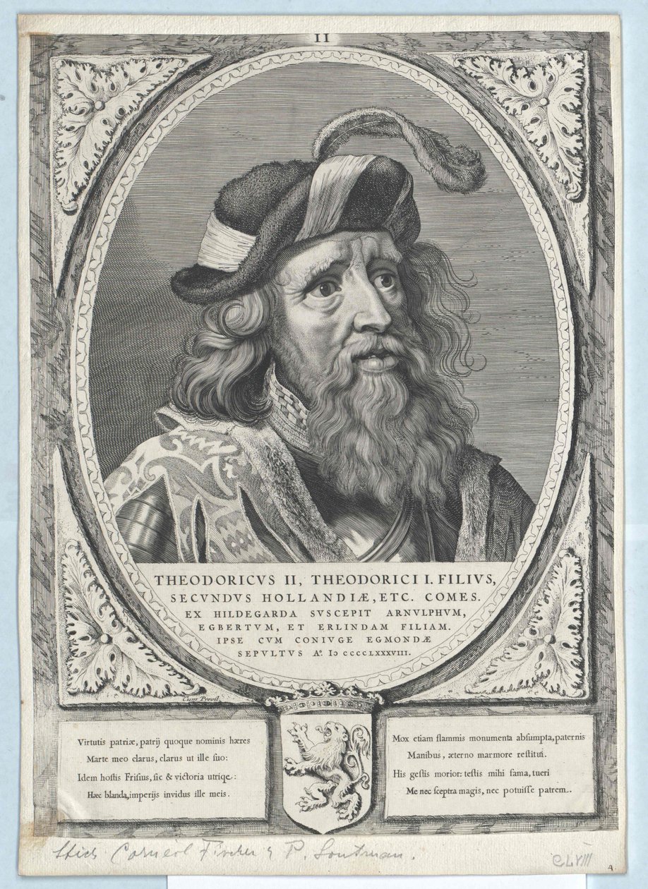 Conde de Holanda Dietrich II (impressão) de Artist Unknown
