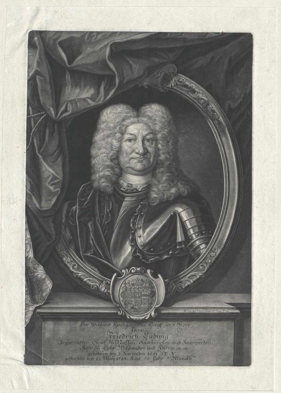 Conde de Nassau-Saarbruecken Friedrich Ludwig de Artist Unknown