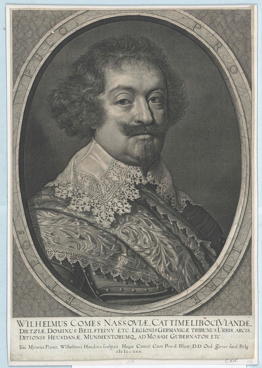 Conde de Nassau-Siegen Wilhelm (impressão) de Artist Unknown