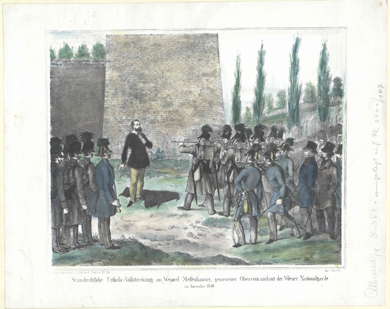 Execução da sentença do tribunal marcial no jack Messenhauser de Artist Unknown