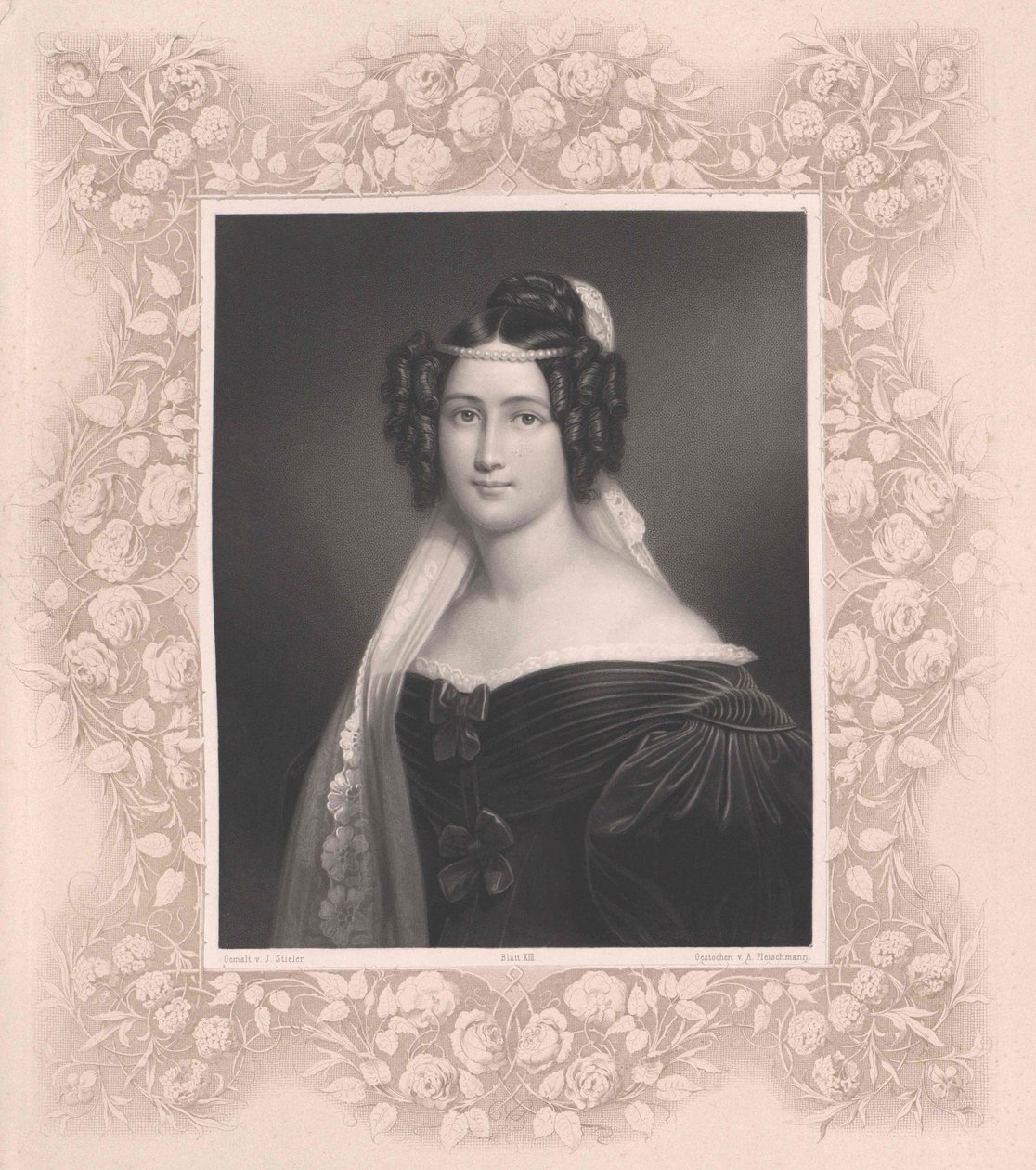 Crescentia Bourgin (impressão) de Artist Unknown