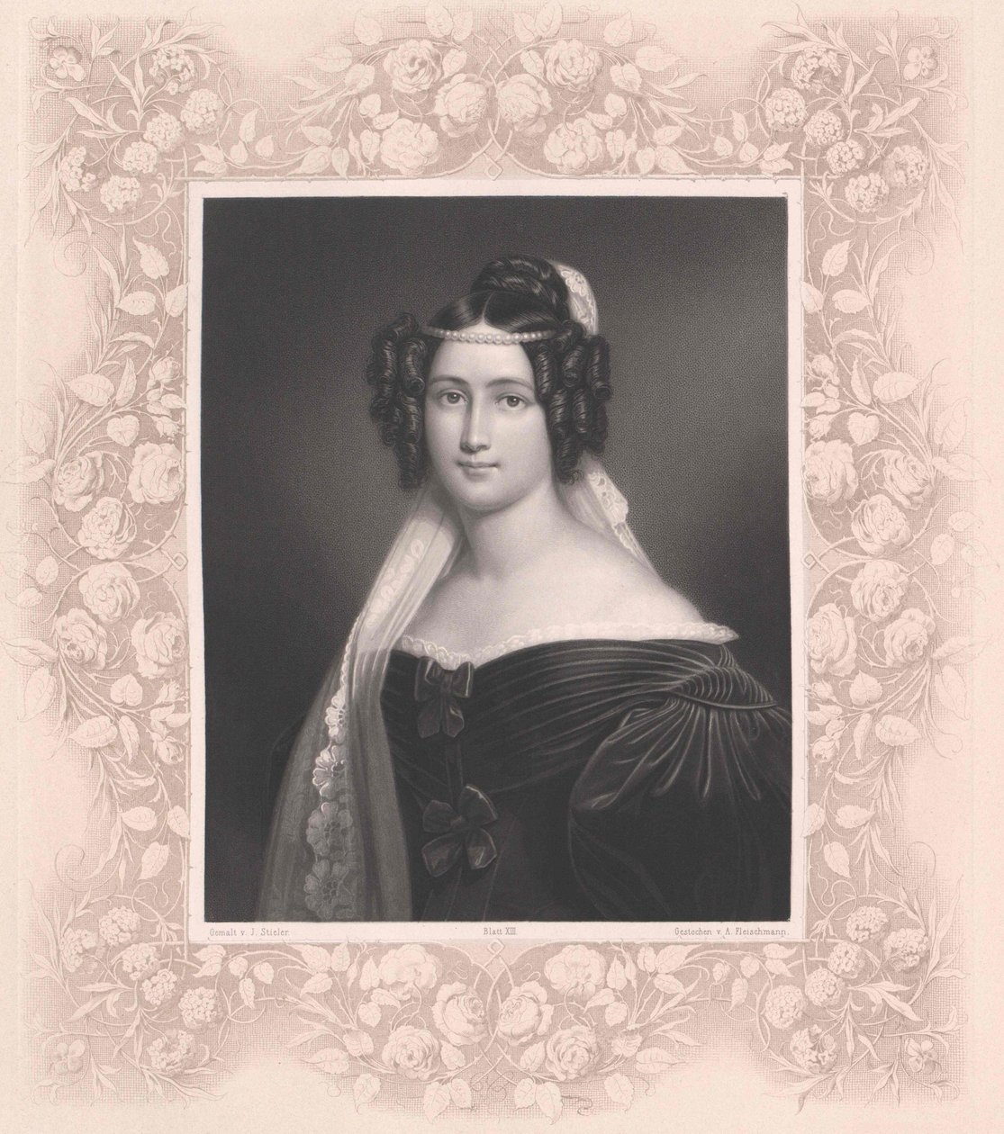 Crescentia Bourgin (impressão) de Artist Unknown
