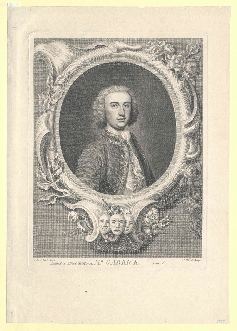 David Garrick de Artist Unknown