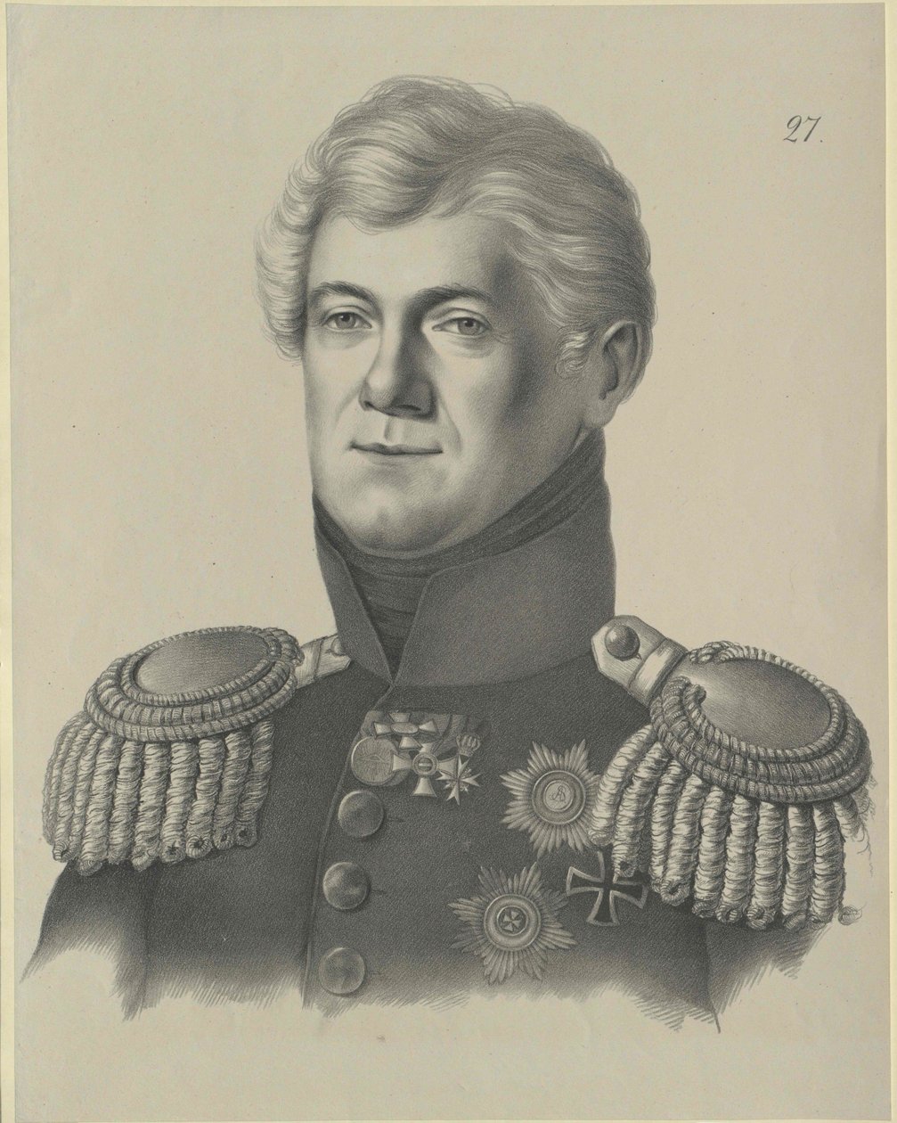 Dimitrij Vladimirovich conde Galitzin (impressão) de Artist Unknown