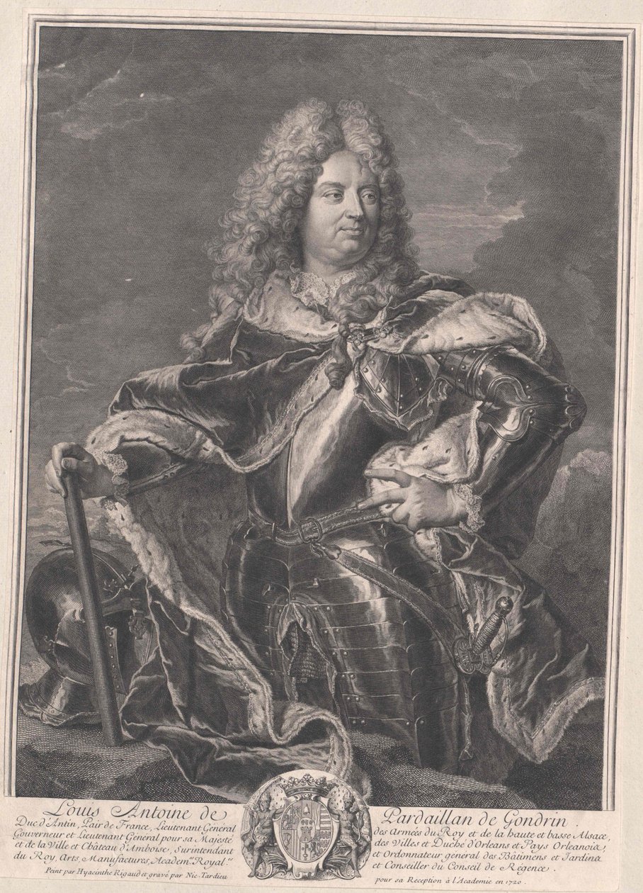 Duque de Pardaillan de Gondrin de Artist Unknown