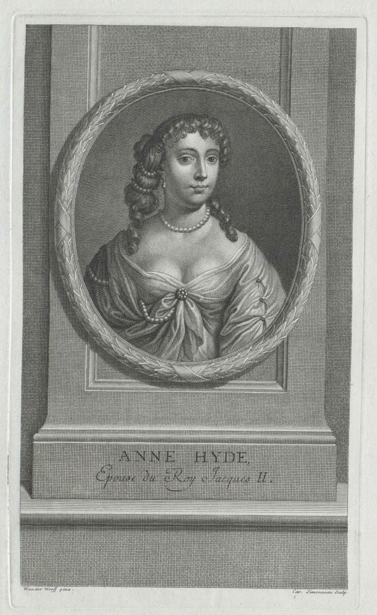 Duquesa de York Anne Hyde (impressão) de Artist Unknown