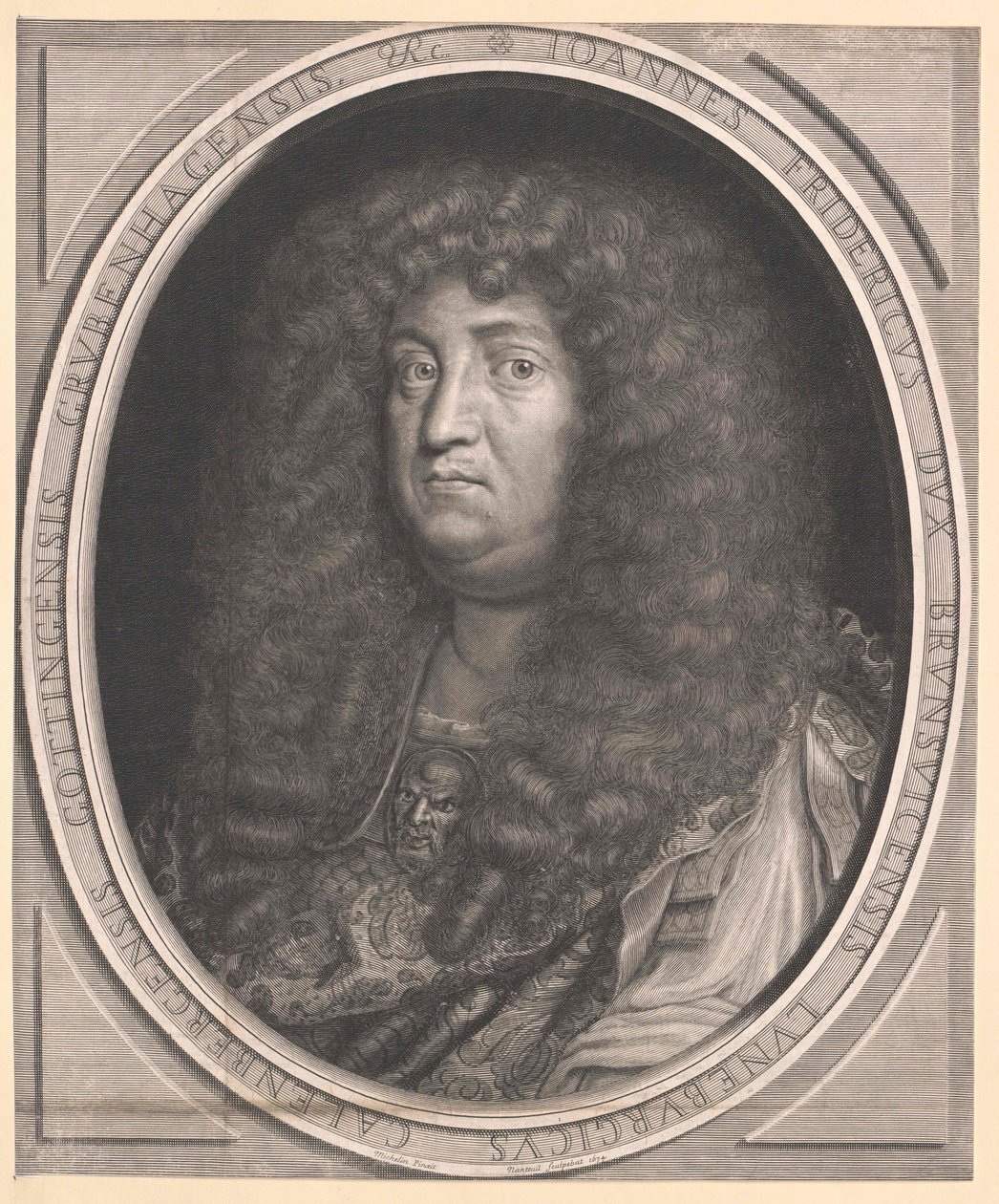 Duque de Brunswick-Lueneburg Johann Friedrich (impressão) de Artist Unknown
