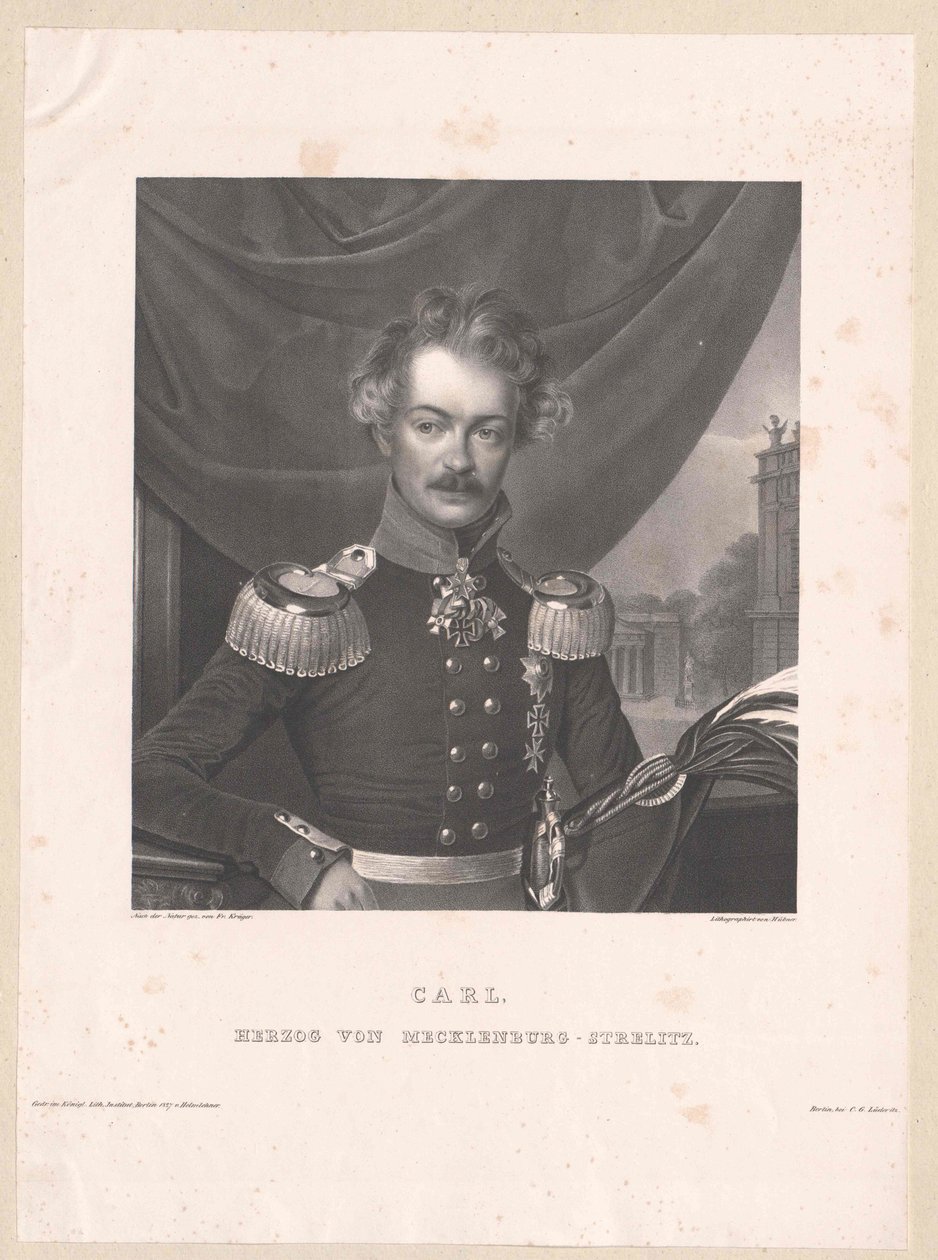 Duque de Mecklenburg-Strelitz Carlos de Artist Unknown