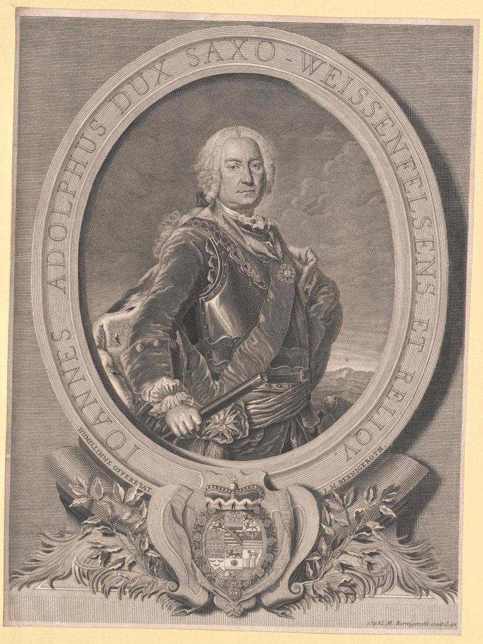 Duque de Saxe-Weissenfels Johann Adolf II de Artist Unknown