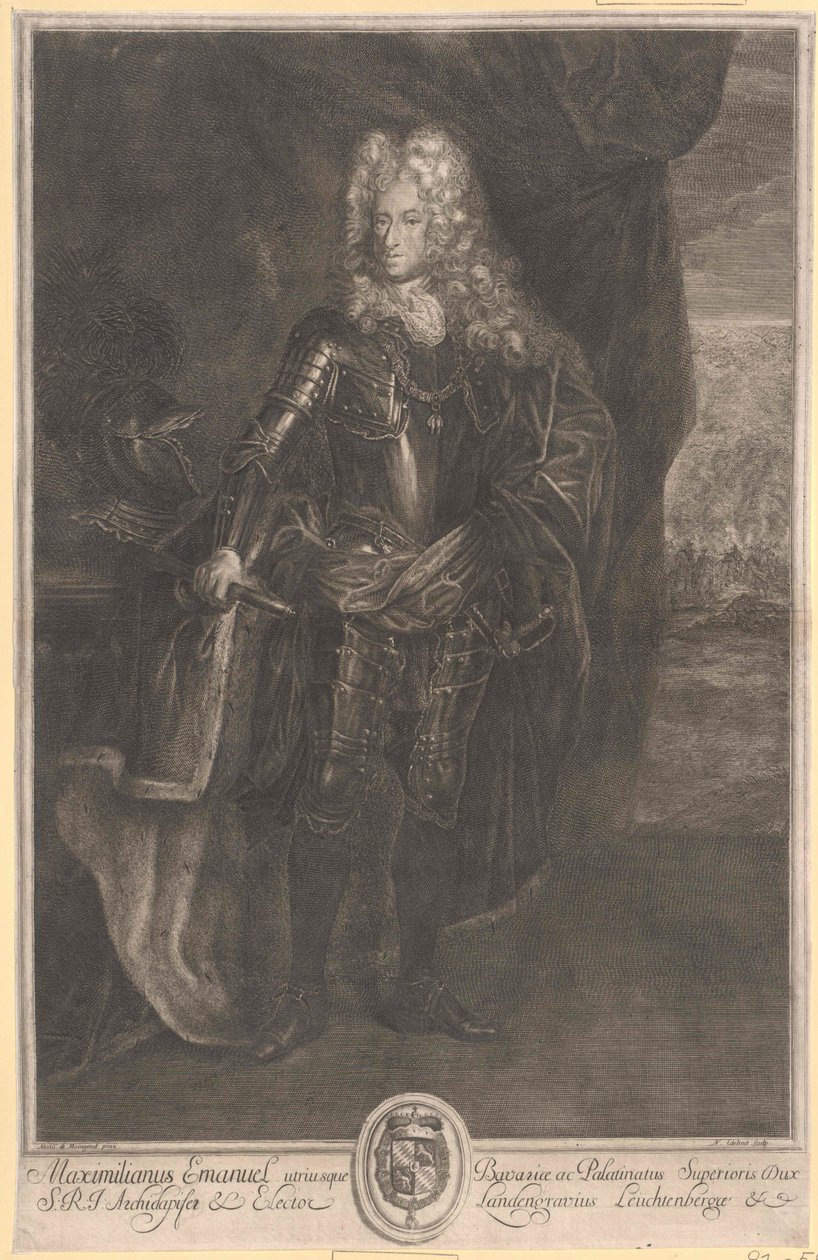 Eleitor da Baviera Maximiliano II Immanuel de Artist Unknown