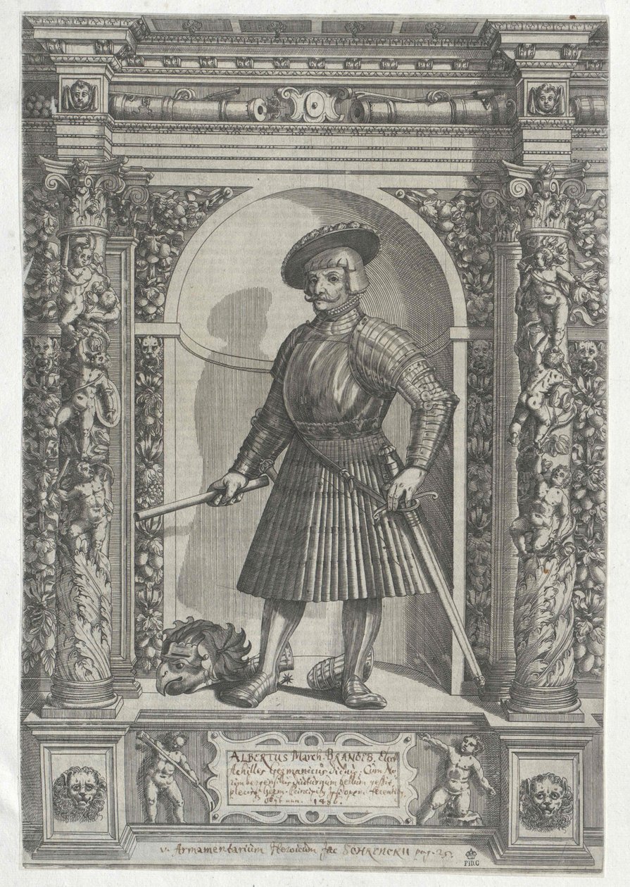 Eleitor de Brandeburgo Albrecht Achilles de Artist Unknown