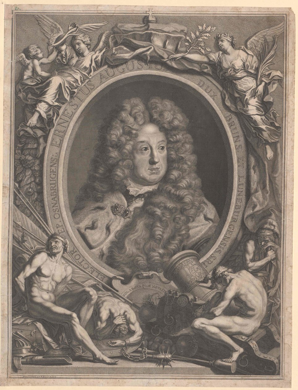 Eleitor de Hanover Duque de Brunswick-Lueneburg Ernst August I (impressão) de Artist Unknown