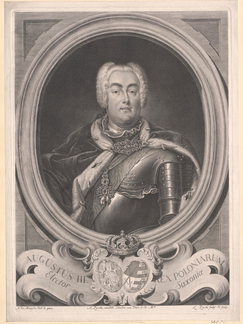 Eleitor da Saxónia Frederico Augusto II de Artist Unknown