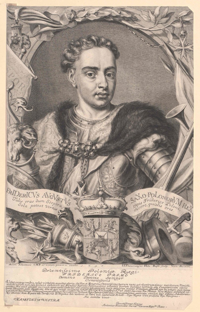 Eleitor da Saxónia Frederico Augusto I de Artist Unknown