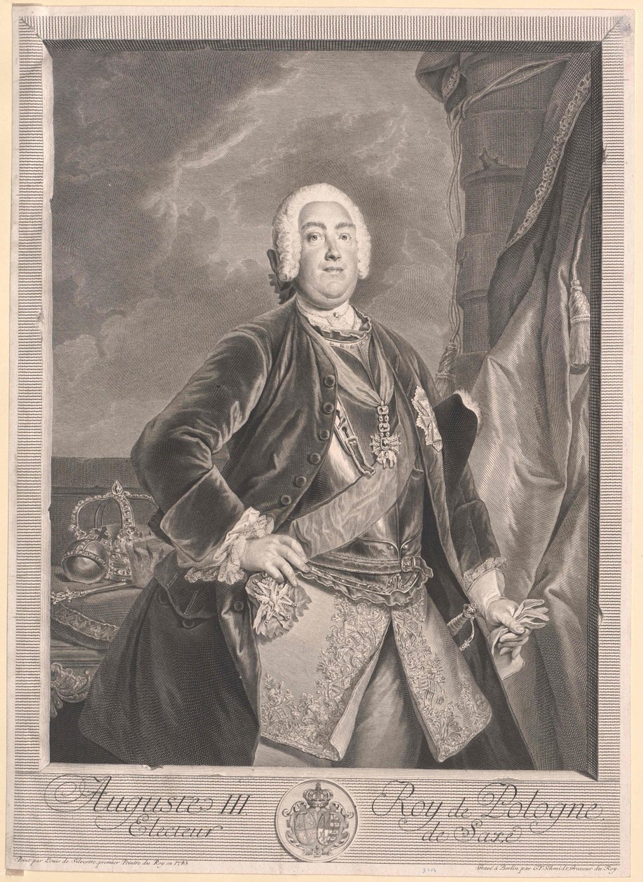 Eleitor da Saxónia Frederico Augusto II de Artist Unknown
