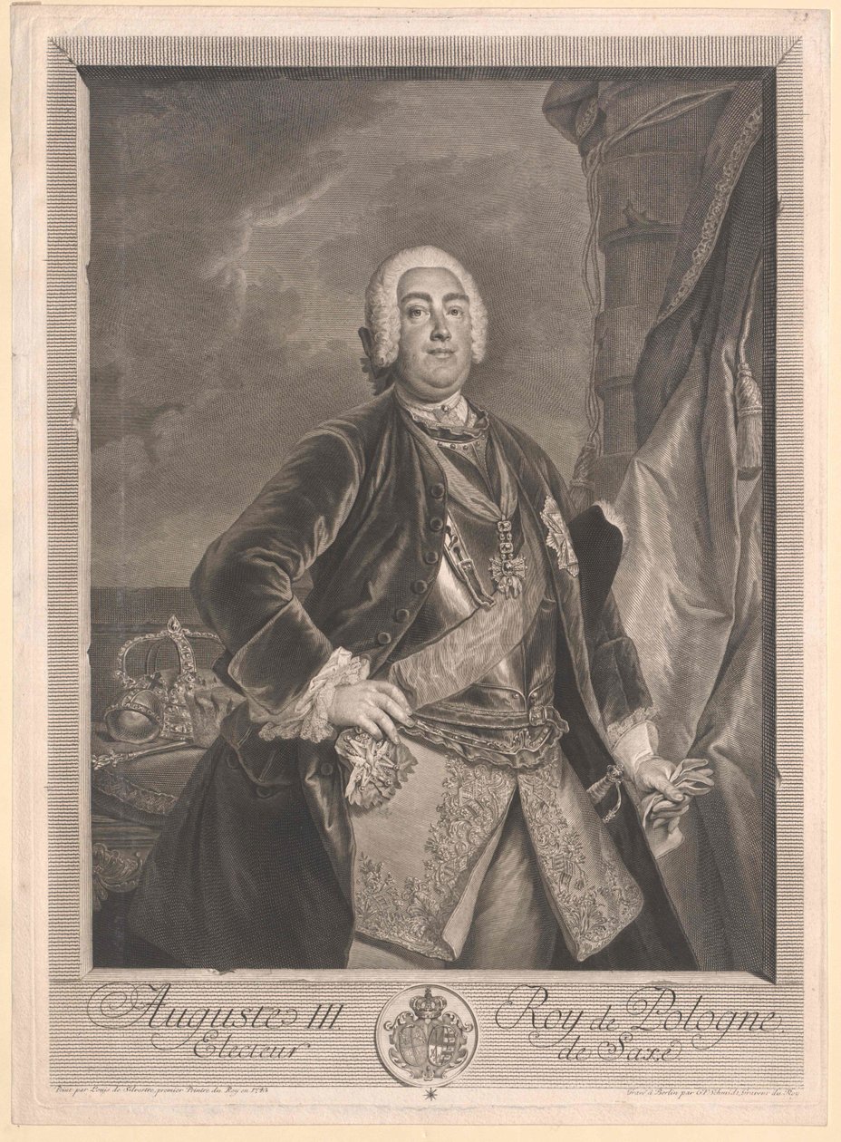 Eleitor da Saxónia Frederico Augusto II de Artist Unknown