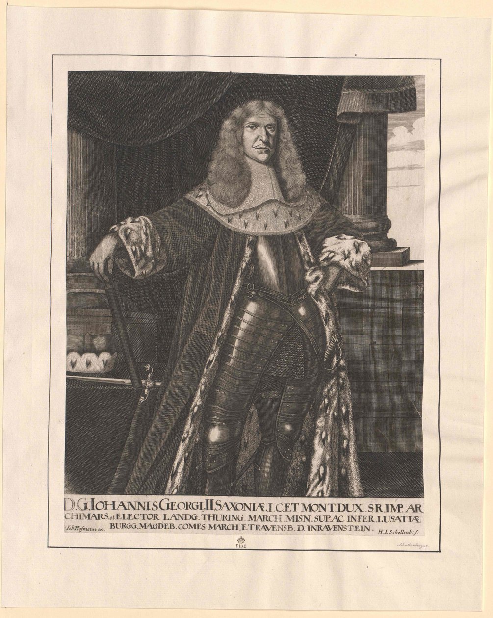 Eleitor da Saxónia Johann George II de Artist Unknown