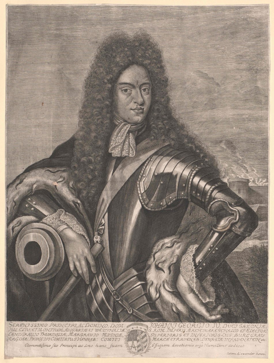 Eleitor da Saxónia Johann George IV de Artist Unknown