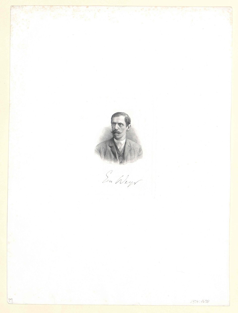 Emil Weyr (impressão) de Artist Unknown