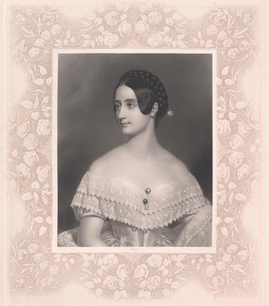 Emily Mansfield (impressão) de Artist Unknown