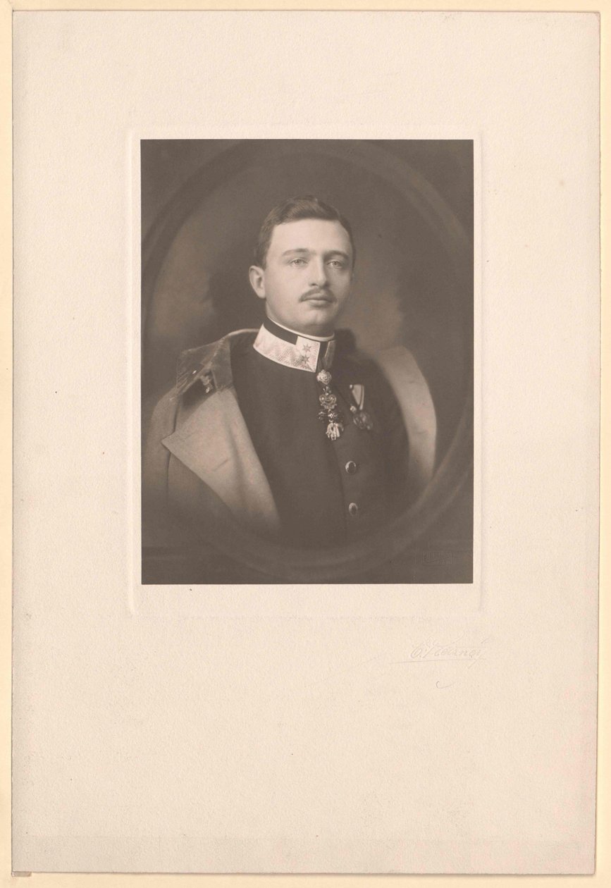 Imperador da Áustria Carlos I (impressão) de Artist Unknown