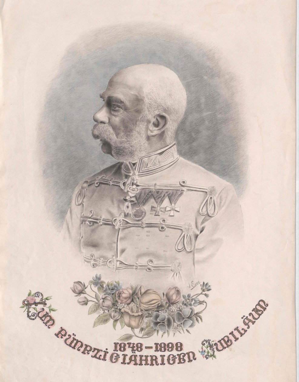 Imperador da Áustria Franz Joseph I de Artist Unknown