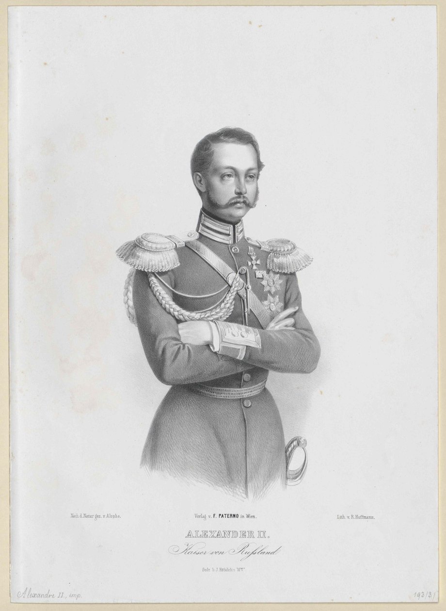 Imperador da Rússia Alexandre II de Artist Unknown