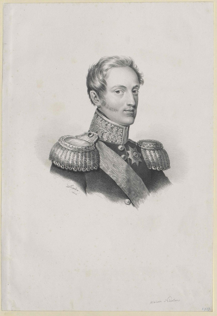 Imperador da Rússia Nicolau I de Artist Unknown