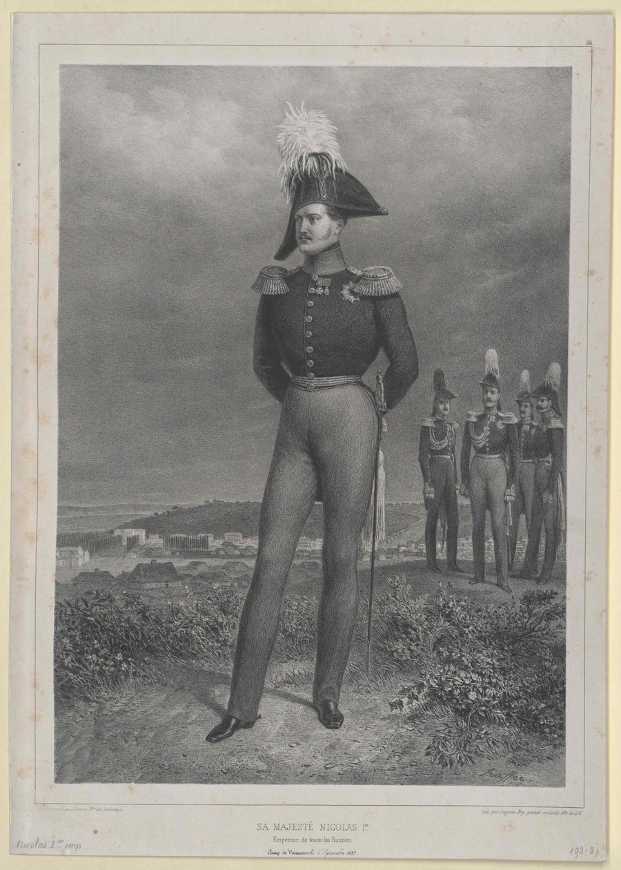 Imperador da Rússia Nicolau I de Artist Unknown
