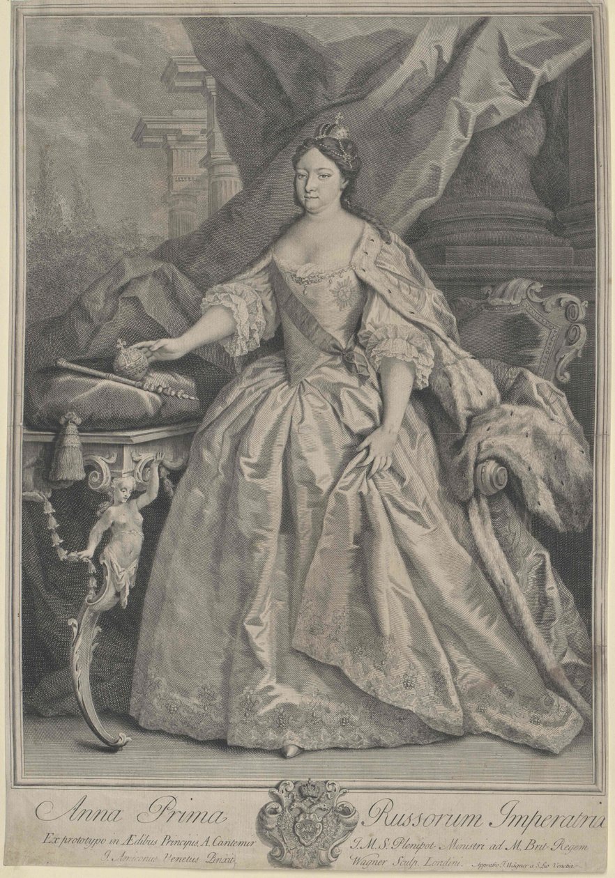 Imperatriz da Rússia Anna Ioannovna de Artist Unknown