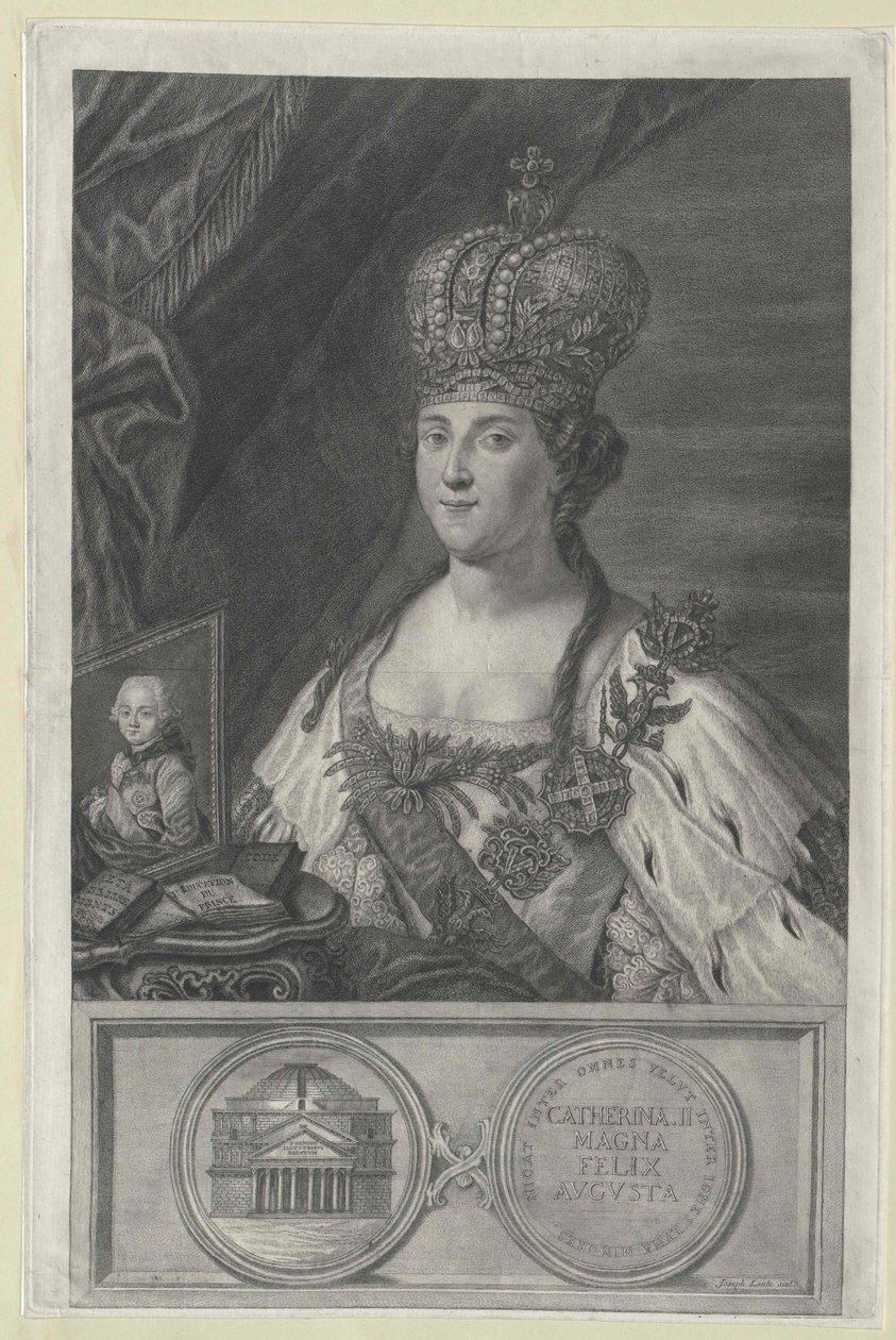 Imperatriz da Rússia Catarina II de Artist Unknown