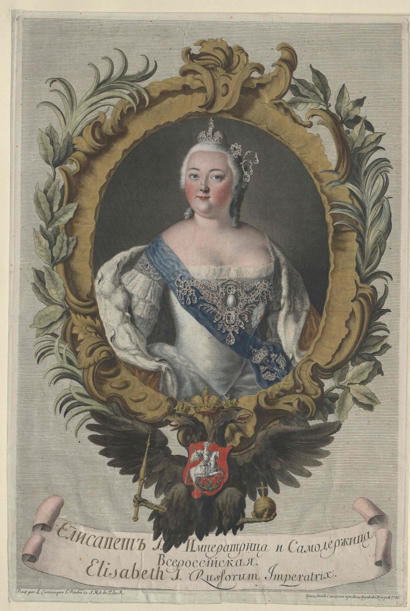 Imperatriz da Rússia Elisabeth de Artist Unknown
