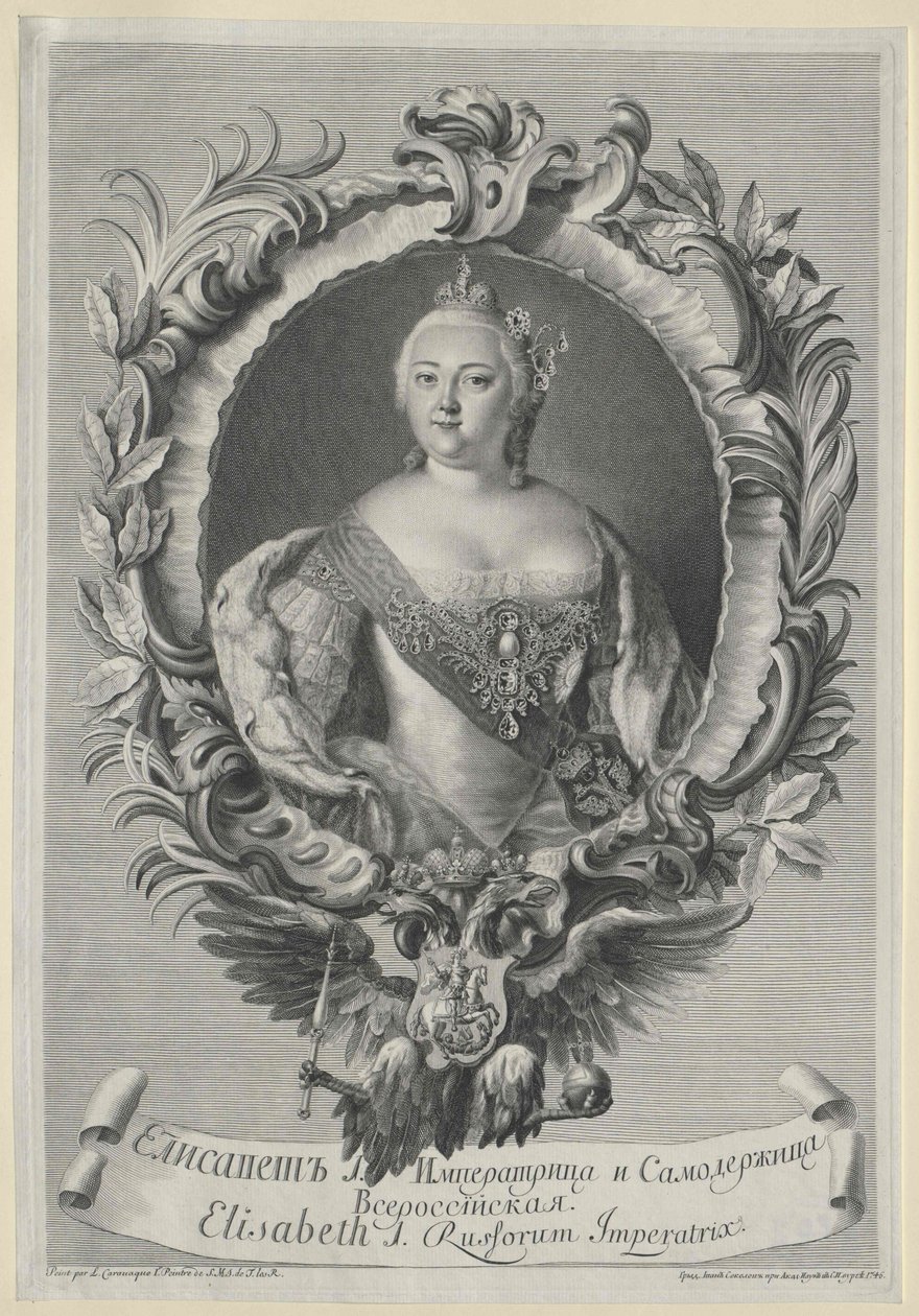 Imperatriz da Rússia Elisabeth de Artist Unknown