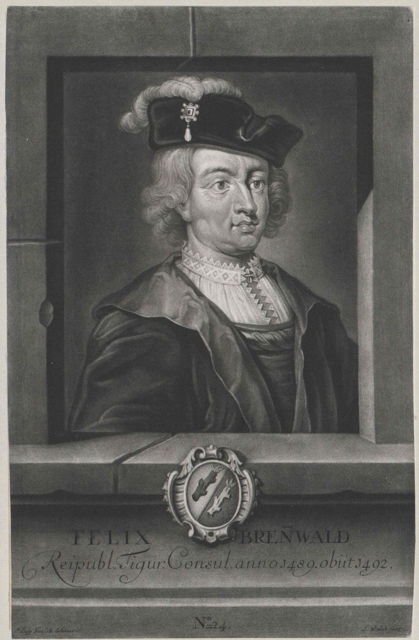 Felix Brennwald (impressão) de Artist Unknown