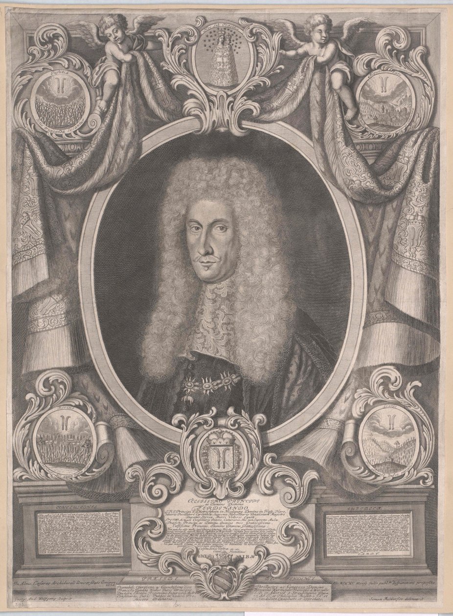 Ferdinand Joseph 3º Conde de Dietrichstein de Nikolsburg (impressão) de Artist Unknown
