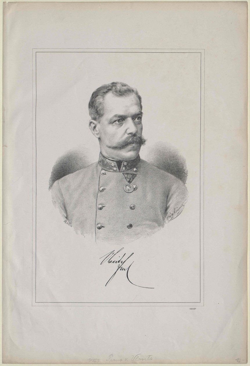 Ferenc Baron Vlasits (impressão) de Artist Unknown