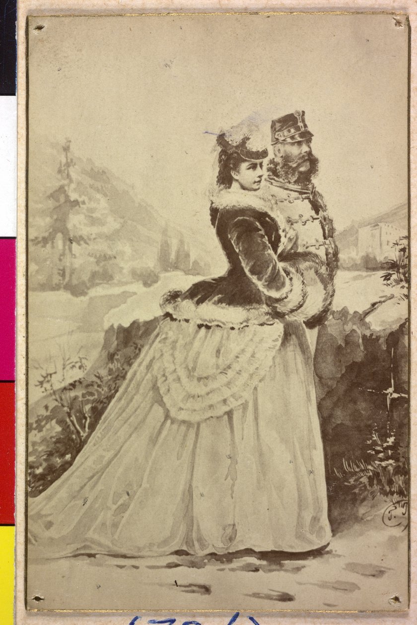 Francisco José I e Elisabeth da Áustria de Artist Unknown