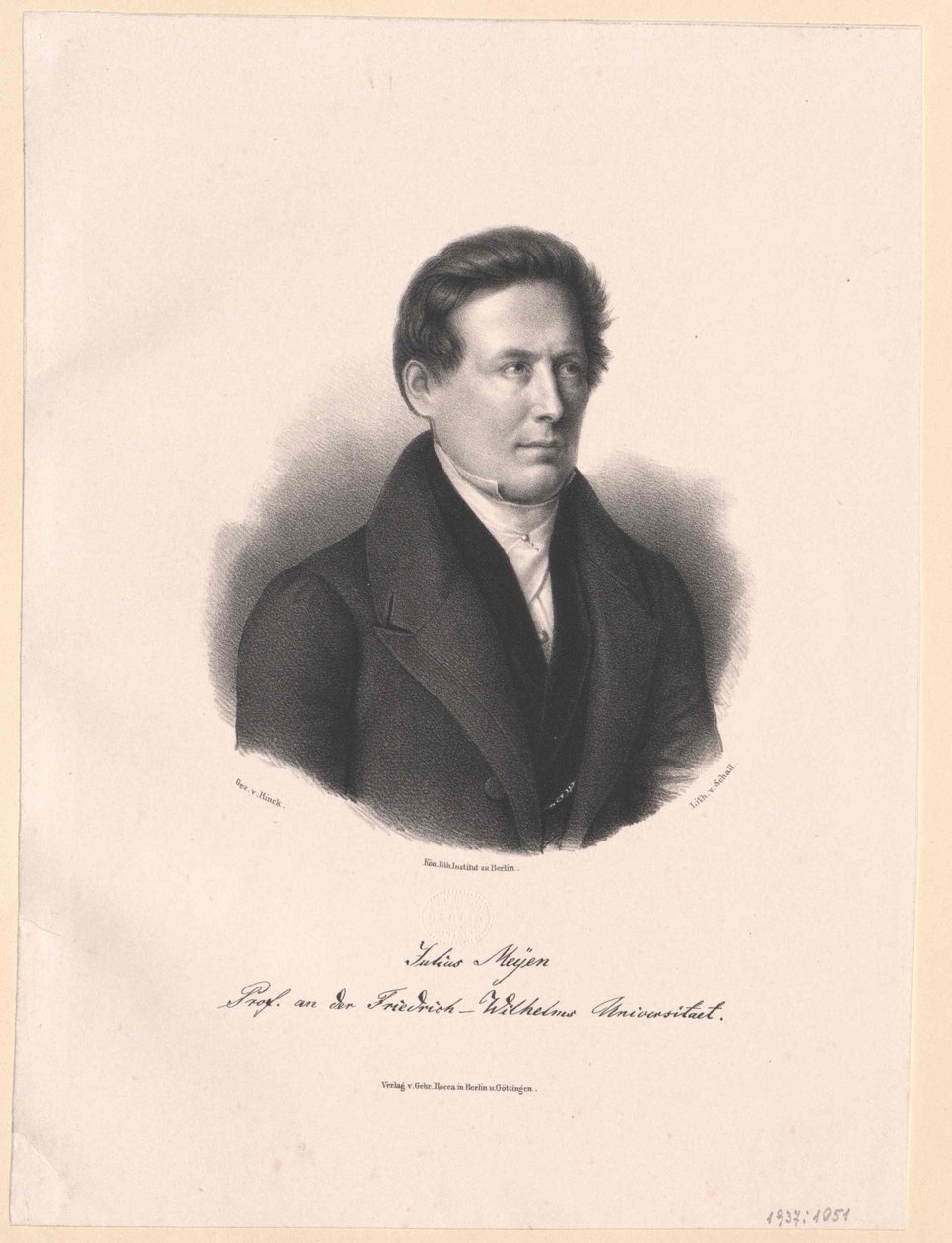 Franz Julius Ferdinand Meyen (impressão) de Artist Unknown