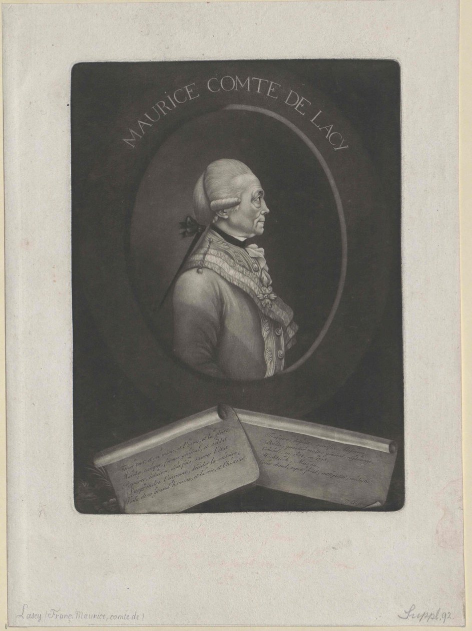 Franz Moritz count Lacy (impressão) de Artist Unknown