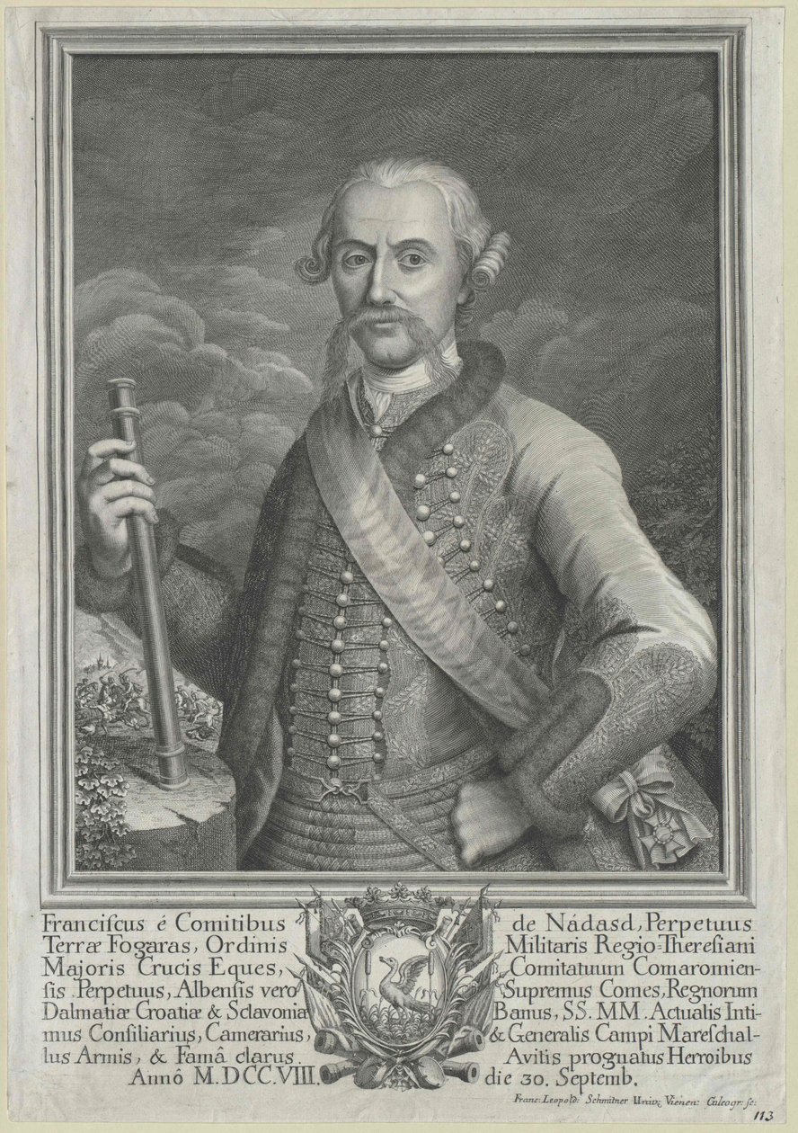 Franz count Nadasdy-Nadasd-Fogaras de Artist Unknown