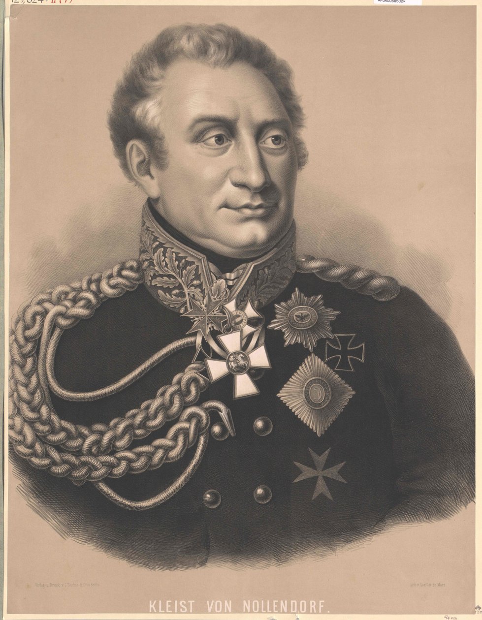 Frederic Henry count Brill von Nollendorf (impressão) de Artist Unknown