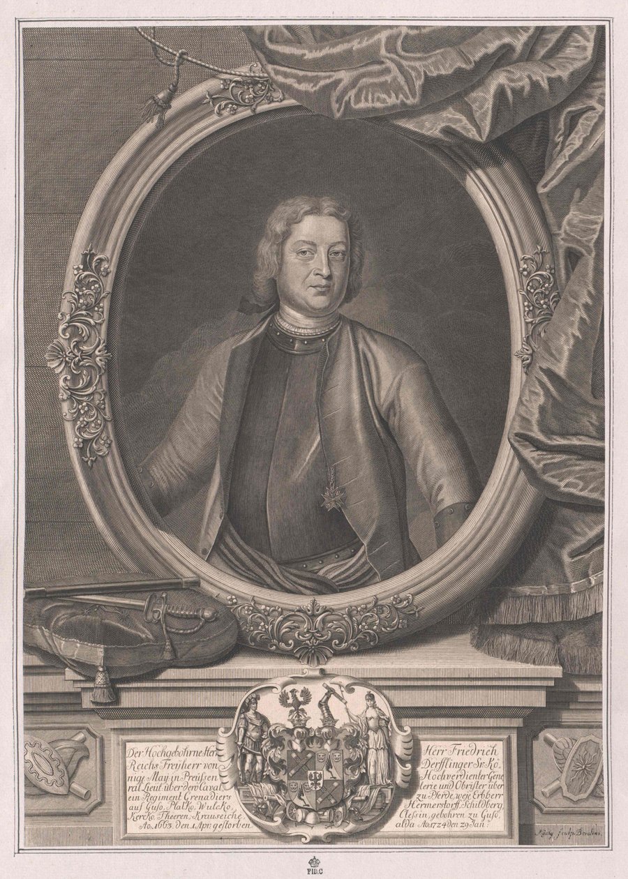 Frederick barão von Derfflinger de Artist Unknown