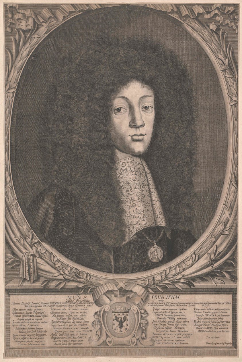 Friedrich Christoph Conde de Fuerstenberg (impressão) de Artist Unknown