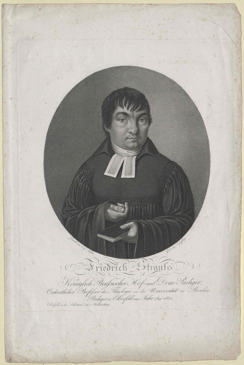 Friedrich Strauss (impressão) de Artist Unknown
