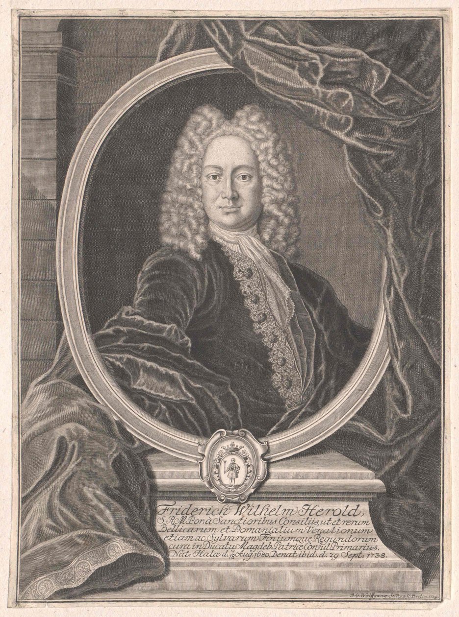 Friedrich Wilhelm Herold (impressão) de Artist Unknown
